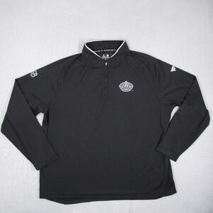 Fanatics Authentic Pro NHL LA Kings Quarter Zip Pullover Black Mens 2XL H25 03HJ